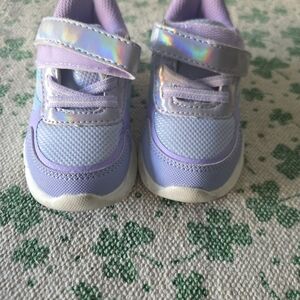 Stride Rite Lilac Mesh Sneakers with Iridescent Strap Ridely Sneakers Toddler 6